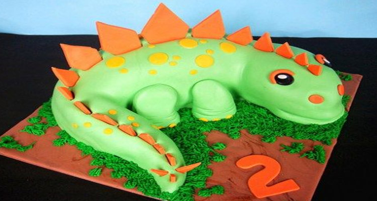 Receta de Torta de Dinosaurios 